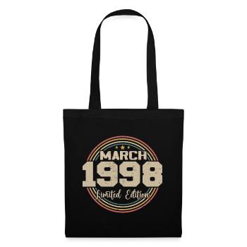 Awesome Since March 1998 Birthday 1998 Gift - Tote Bag - black - Front