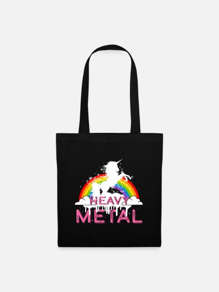 Heavy Metal Unicorn Music - Tote Bag - black