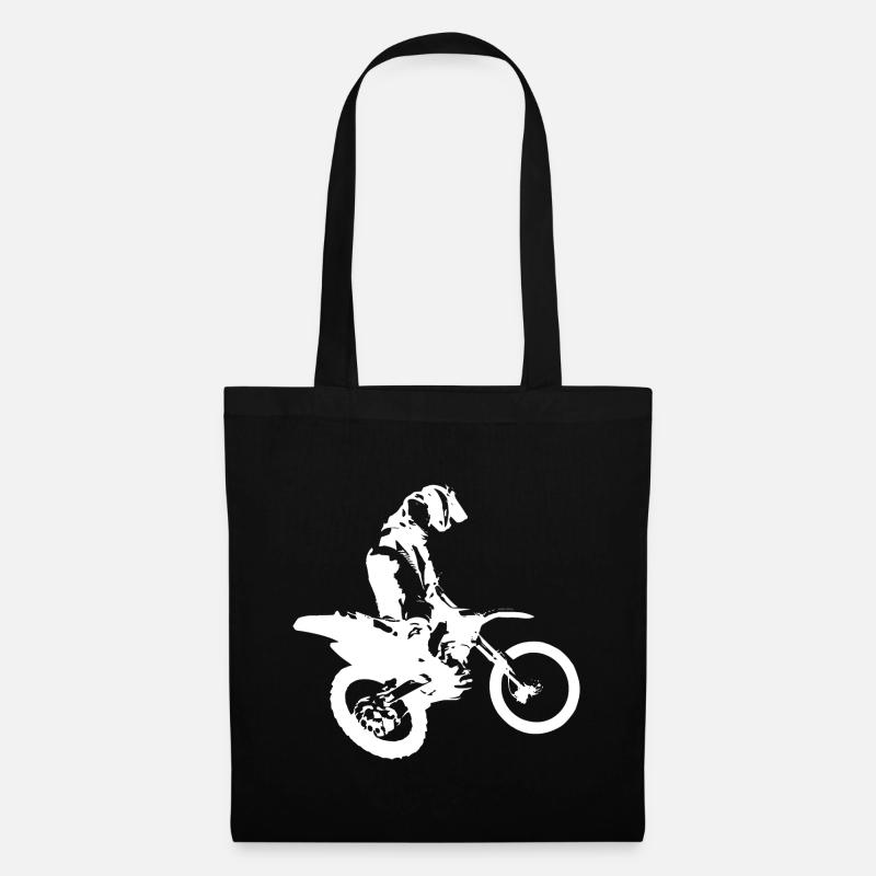 Motorrad / Schmutzfahrrad - Stoffbeutel - Schwarz