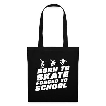 Drôle de slogan de skateboard - Sac en tissu - noir - Devant