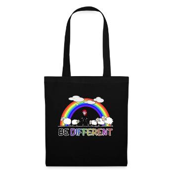 Soyez différent - Sei Anders - Sac en tissu - noir - Devant