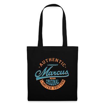 Marcus t-shirt personalized gift name Marcus - Tote Bag - black - Front
