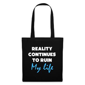 Citations drôles Citation Humour cadeau Graphique - Sac en tissu - noir - Devant