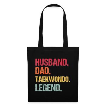 Mari Papa Taekwondo Légende - Sac en tissu - noir - Devant