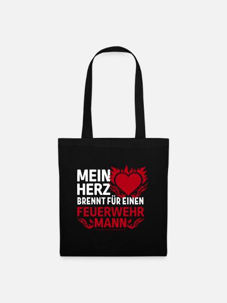 MeinHerzbrenntM - Stoffbeutel - Schwarz