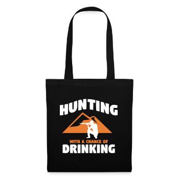 Hunting Hunting Hunter Rifle Shooting Game Hunting - Tote Bag - black - Front