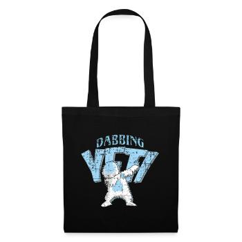 Dabbing yeti in a cool distress look - Tote Bag - black - Front