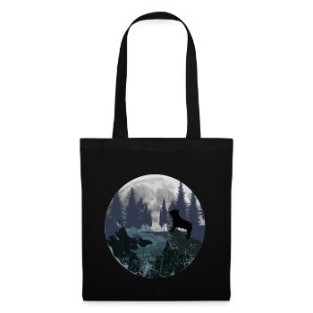Français Montagne Bulldog - Sac en tissu - noir - Devant