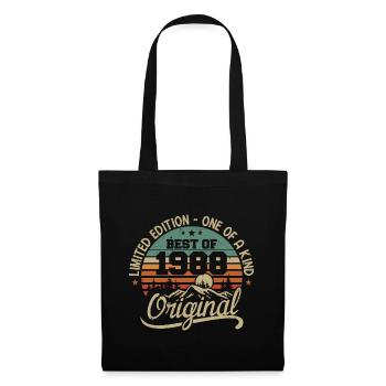 Vintage 1988 Légende - Rétro Cadeau D’anniversaire - Sac en tissu - noir - Devant