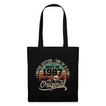 Vintage 1987 Légende - Rétro Cadeau D’anniversaire - Sac en tissu - noir - Devant