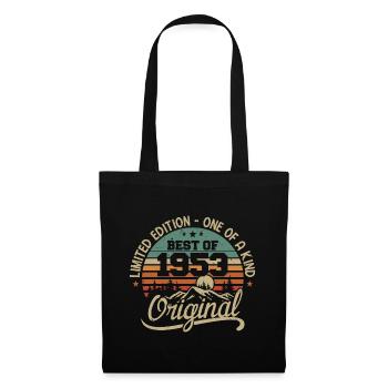Vintage 1953 Légende - Rétro Cadeau D’anniversaire - Sac en tissu - noir - Devant