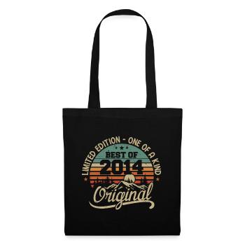 Vintage 2014 Légende - Rétro Cadeau D’anniversaire - Sac en tissu - noir - Devant
