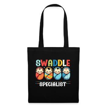 Infirmière en néonatalogie - Sac en tissu - noir - Devant