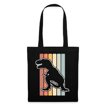 T Rex - Stoffbeutel - Schwarz - Vorne