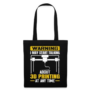 3D Printing Digital 3D Printer Maker - Tote Bag - black - Front