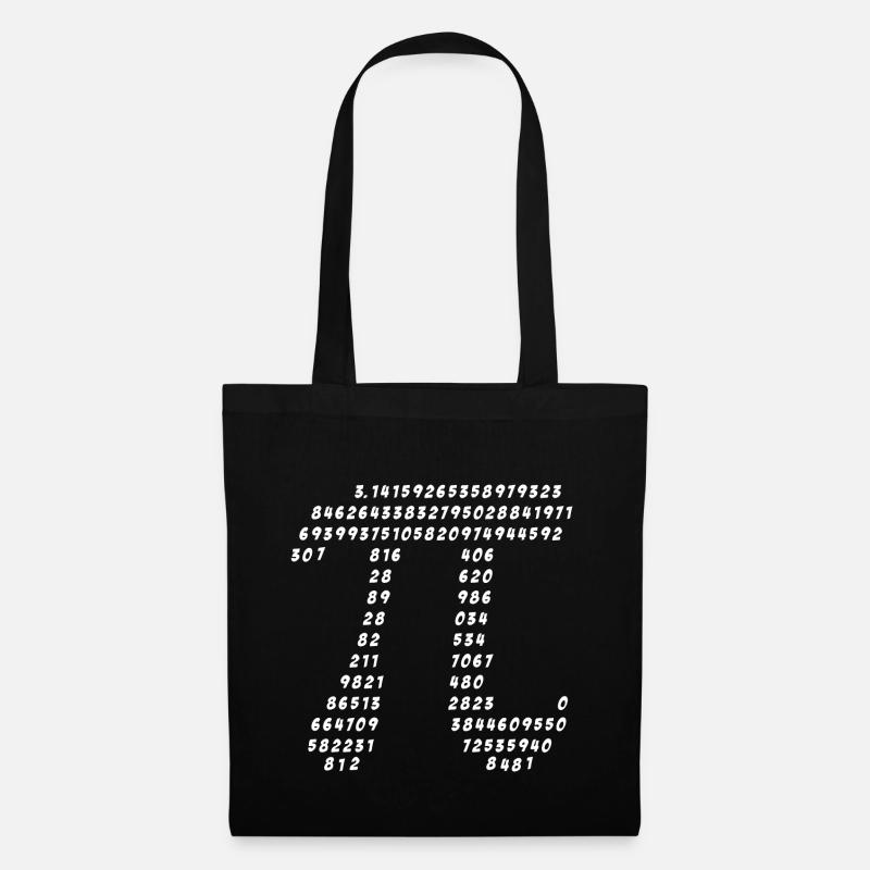 Pi, π Follow Numbers Day Math Math Symbols - Tote Bag - black