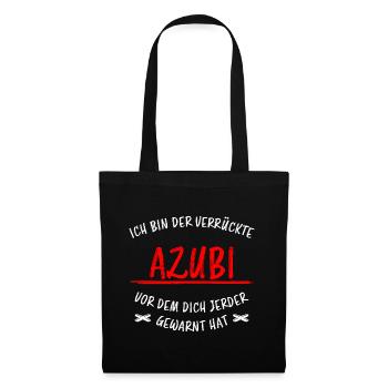 Azubi Witz Spruch Lehrling Auszubildende Geschenk - Stoffbeutel - Schwarz - Vorne