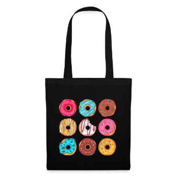 Donuts Confiserie Cookie Tart Cake Pies - Tote Bag - black - Front
