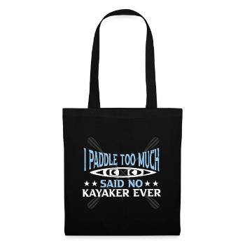 Kayak Boat Canoe Paddle Boat Double Paddle - Tote Bag - black - Front