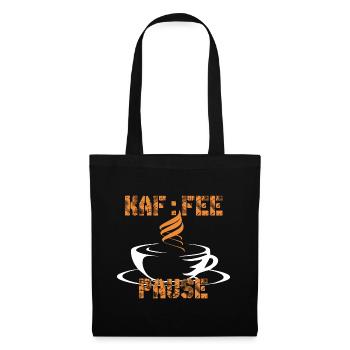 Kaffee Freunde Kaffeetrinker Kaffee trinken - Stoffbeutel - Schwarz - Vorne