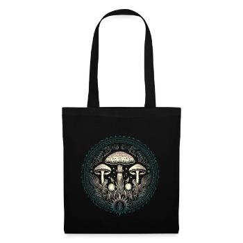 Mushrooms, Magic mushrooms, Autumn, Forest, Nature - Tote Bag - black - Front