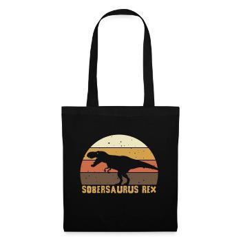 T-Rex Retro Sobriety Sober Sober Abstinent - Tote Bag - black - Front