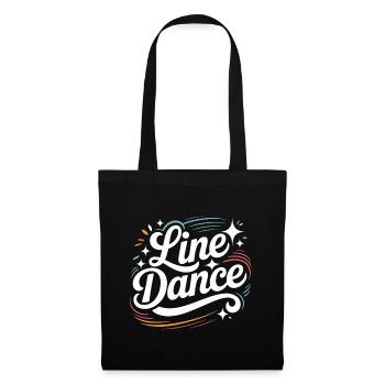 La danse en ligne : mon hobby - ma passion - mon truc - Sac en tissu - noir - Devant