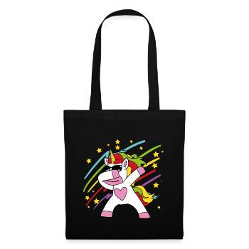 Cute Funny Cool Unicorn Unicorns fable - Tote Bag - black - Front