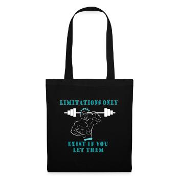 Bodybuilding Weight Training Fitness Muscle Building - Tote Bag - black - Front