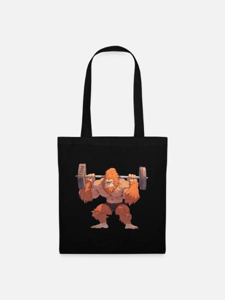 Orang-Utan Squats - Stoffbeutel - Schwarz