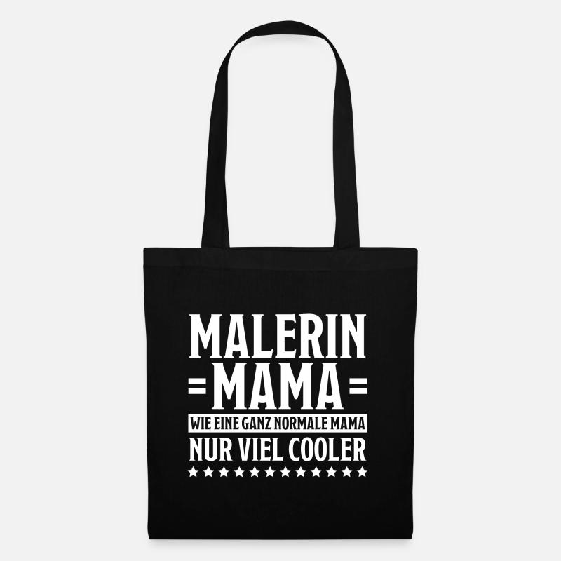 Malerin Spruch Malermeister Beruf Malerin Geschenk - Stoffbeutel - Schwarz