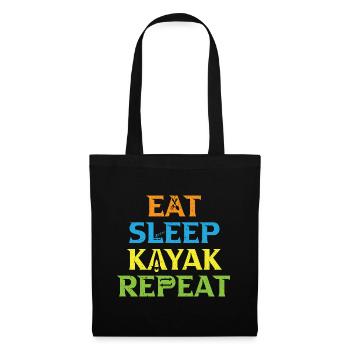 Kayak Boat Canoe Paddle Boat Double Paddle - Tote Bag - black - Front