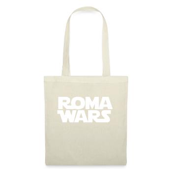 Roma Wars SW Design weiße Buchstaben - Stoffbeutel - Natur - Vorne