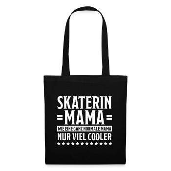 Skaterin Lustiger Spruch Skating Skaterin Geschenk - Stoffbeutel - Schwarz - Vorne