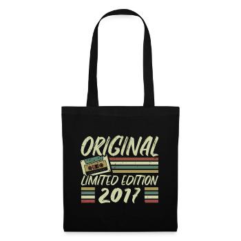 Vintage 2017 Retro Geburtstagsgeschenk 2017 - Stoffbeutel - Schwarz - Vorne