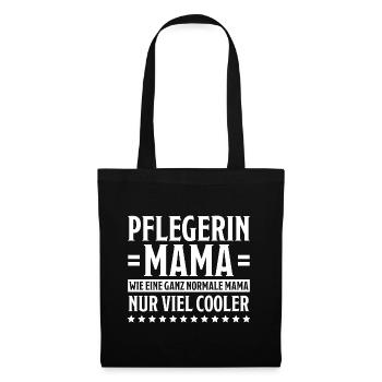 Pflegerin Spruch Pflegekraft Pflegerin Geschenk - Stoffbeutel - Schwarz - Vorne
