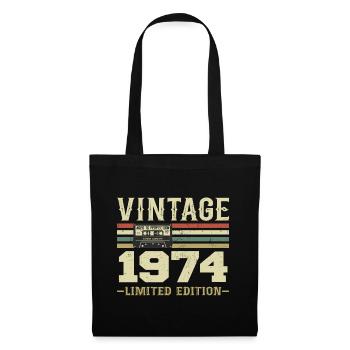 Vintage 1974 Retro 1974 Birthday Gift - Tote Bag - black - Front