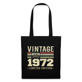 Vintage 1972 Rétro Cadeau D’anniversaire 1972 - Sac en tissu - noir - Devant