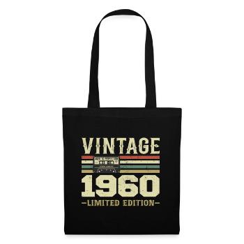 Vintage, 1960er Jahre, Retro, 1960er Jahre, Geburtstagsgeschenk - Stoffbeutel - Schwarz - Vorne