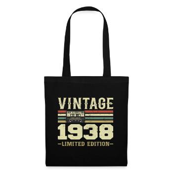 Vintage 1938 Rétro Cadeau D’anniversaire 1938 - Sac en tissu - noir - Devant