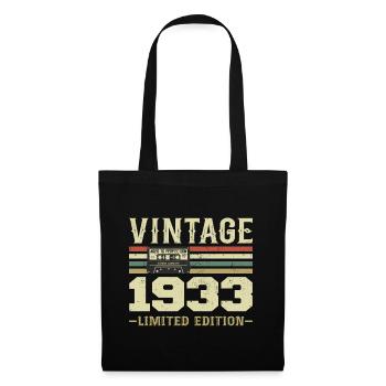 Vintage 1933 Rétro Cadeau D’anniversaire 1933 - Sac en tissu - noir - Devant