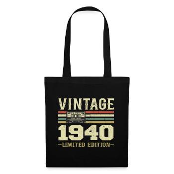 Vintage 1940's Retro 1940's Birthday Gift - Tote Bag - black - Front