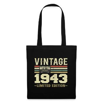 Vintage 1943 Retro 1943 Birthday Gift - Tote Bag - black - Front
