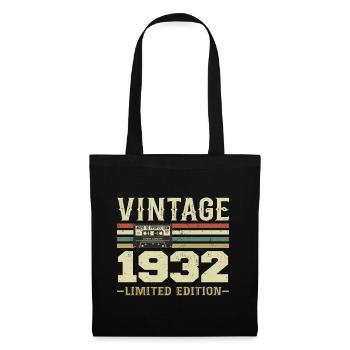 Vintage 1932 Rétro Cadeau D’anniversaire 1932 - Sac en tissu - noir - Devant