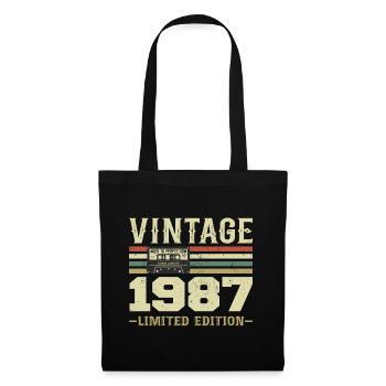 Vintage 1987 Retro 1987 Birthday Gift - Tote Bag - black - Front