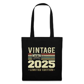 Vintage 2025 Retro Birthday Gift 2025 - Tote Bag - black - Front