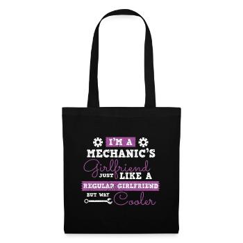 Mécanicien Voiture Tournevis Mécatronique Technicien Voiture - Sac en tissu - noir - Devant