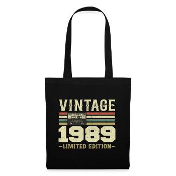 Vintage 1989 Retro 1989 Birthday Gift - Tote Bag - black - Front