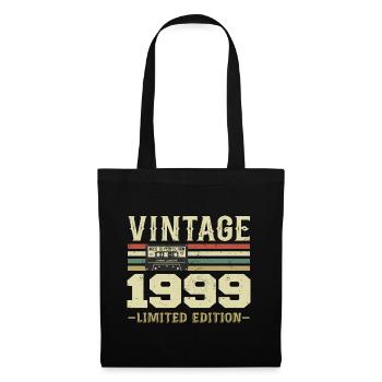 Vintage, 1990er Jahre, Retro, Geburtstagsgeschenk der 1990er Jahre - Stoffbeutel - Schwarz - Vorne