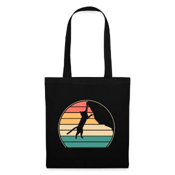 Boulder Cat Rock Climber Climbing Mountain Climb - Tote Bag - black - Front